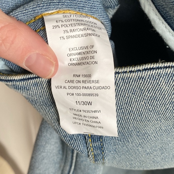 Jolt denim distressed mini skirt-Size 30 - Picture 5 of 5